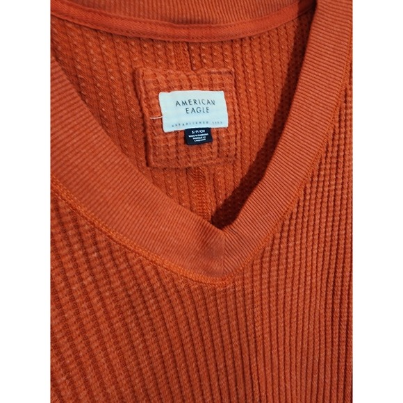 American Eagle Womens Sweater, Size Small S, Coral/Orange, Long Sleeve - Picture 2 of 6